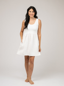 SAMPLE | The Maggie Mini Dress | White Gauze | Small