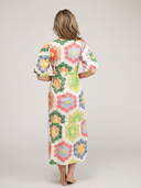 SAMPLE | The Kit Made Dress | White Grandmothers Garden | Small