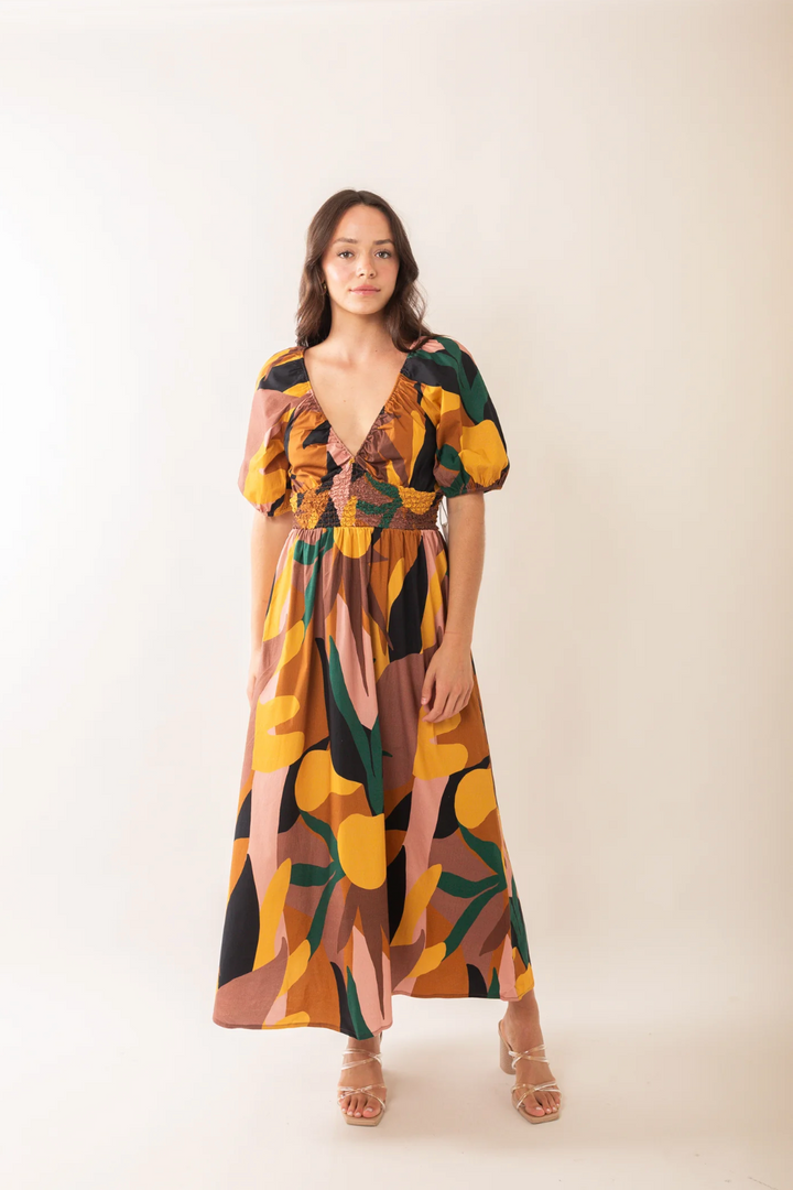 Tianna Joshua Tree Poplin Midi Dress