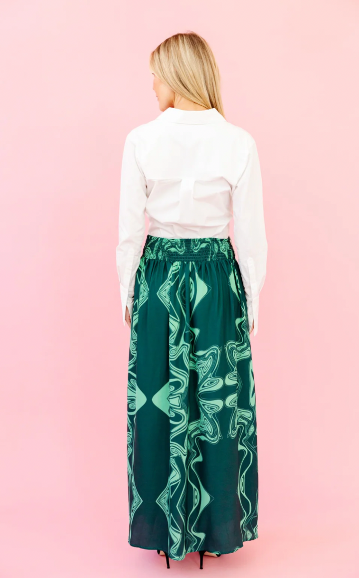 Lilian Skirt in Emerald Marble