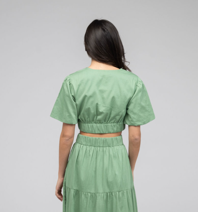 SAMPLE | The Abby Top | Fern Green | Small