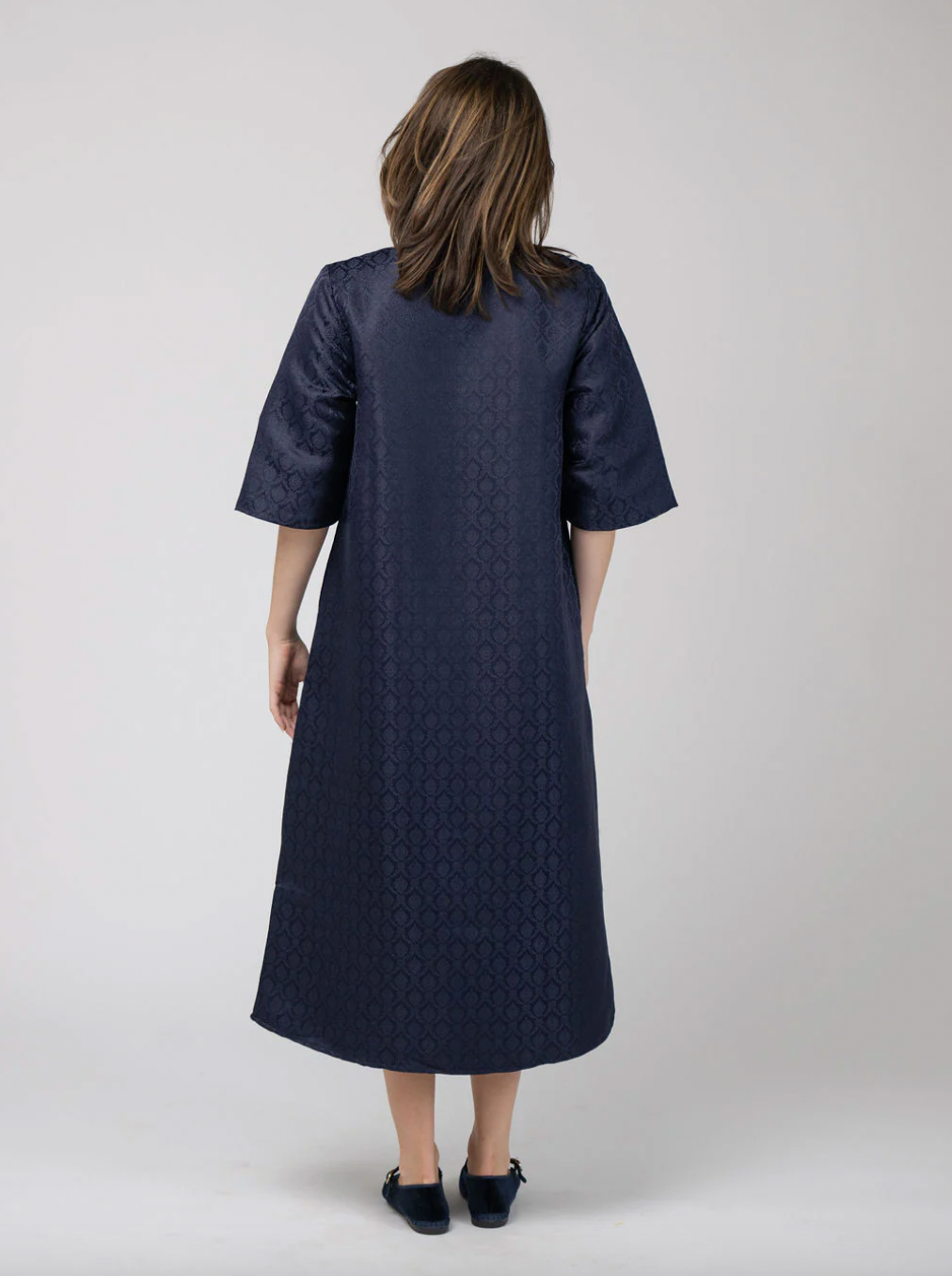 SAMPLE | The Cornelia Midi Dress | Blue Diamond | Small