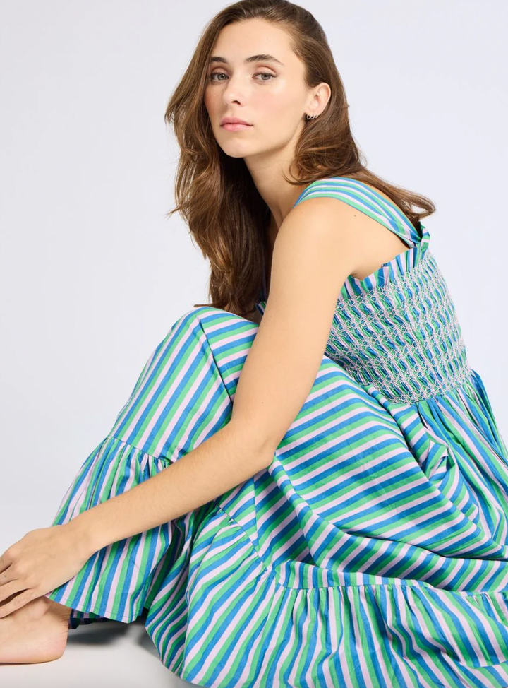 Garden Dress in Printemps Stripe