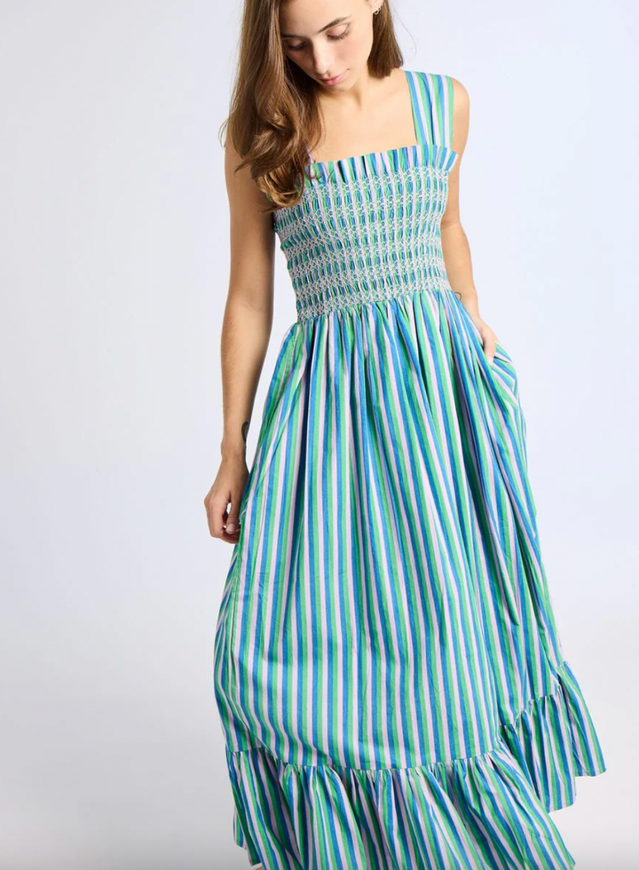 Garden Dress in Printemps Stripe