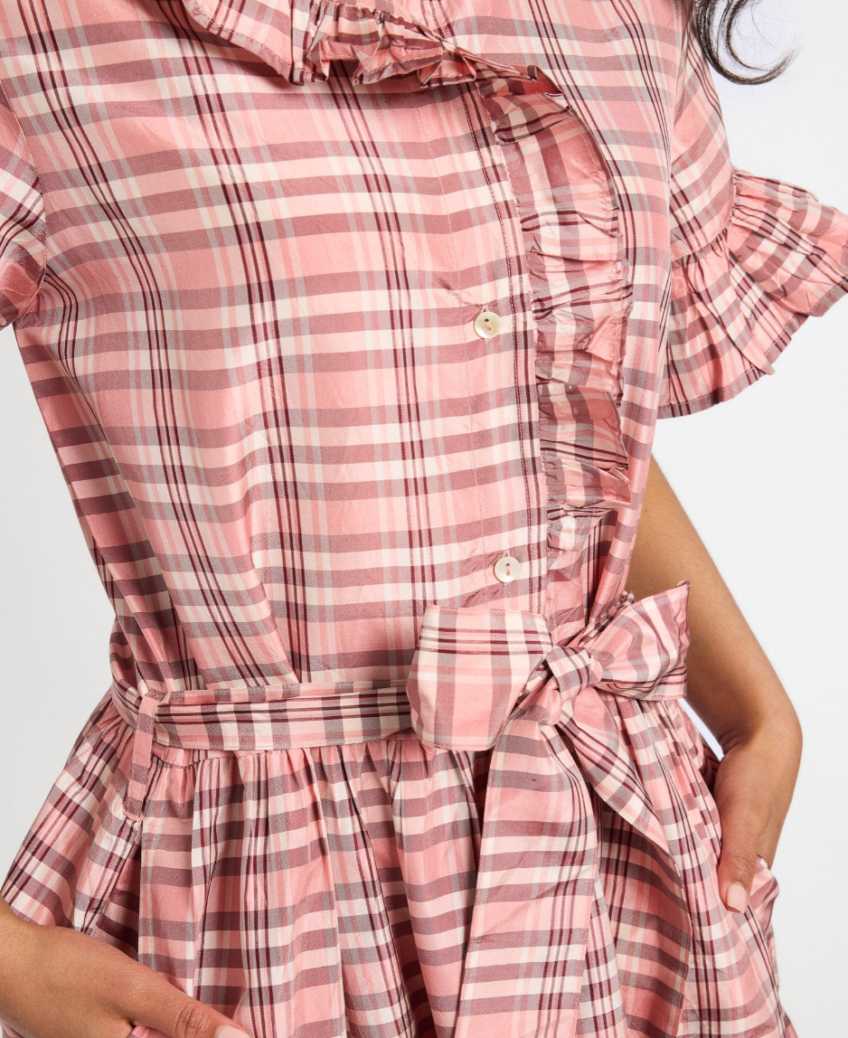 Victoria Dress in Sugarplum Plaid