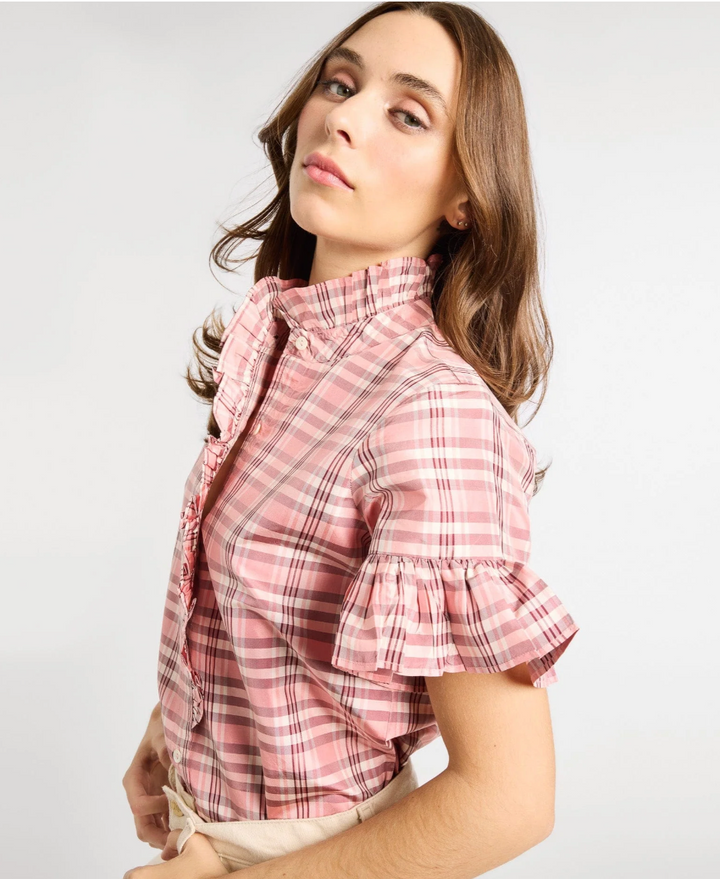 Vanessa Top in Sugarplum Plaid