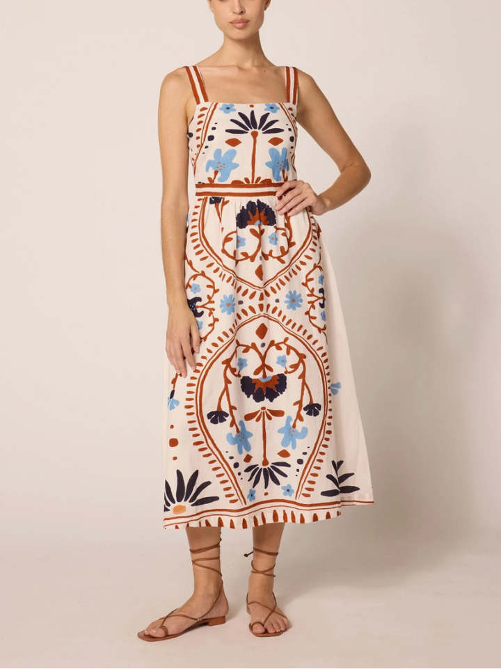 Carmen Midi Dress in Liliana
