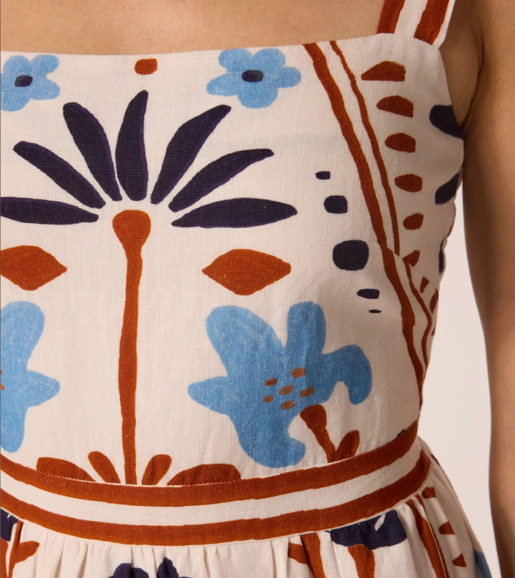Carmen Midi Dress in Liliana