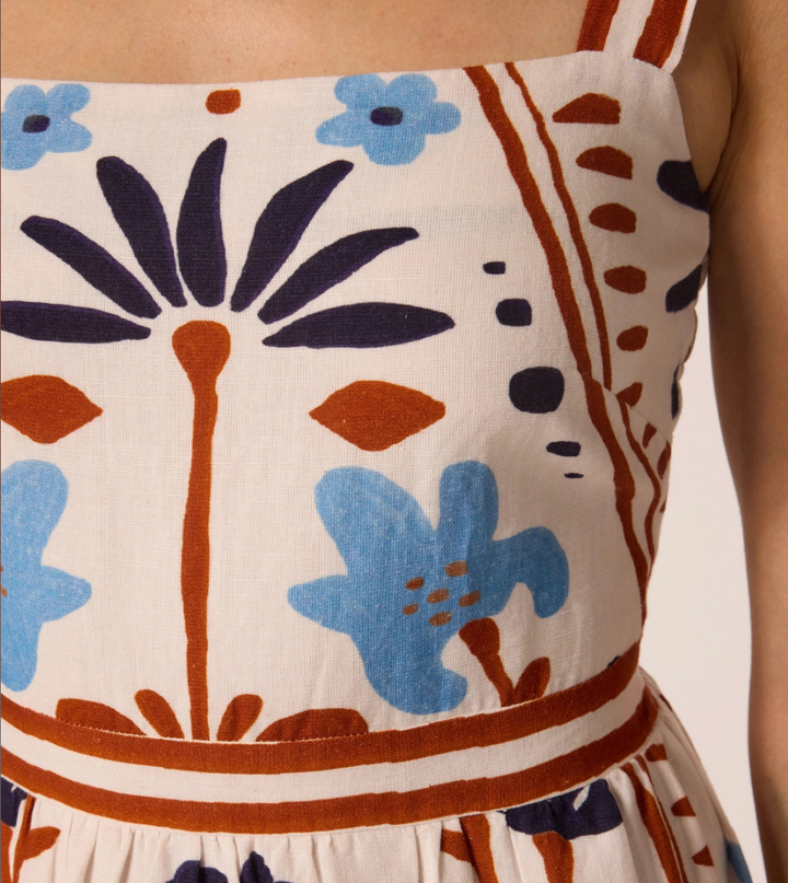 Carmen Midi Dress in Liliana