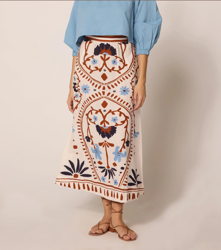 Juliet Ankle Skirt in Liliana