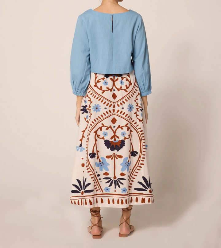 Juliet Ankle Skirt in Liliana