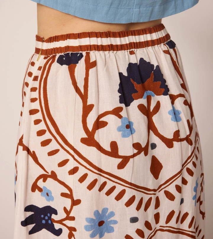 Juliet Ankle Skirt in Liliana