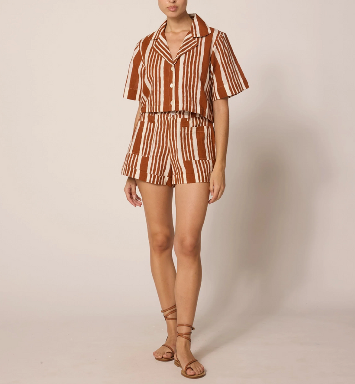 Mizuki Blouse in Vecchio Stripe