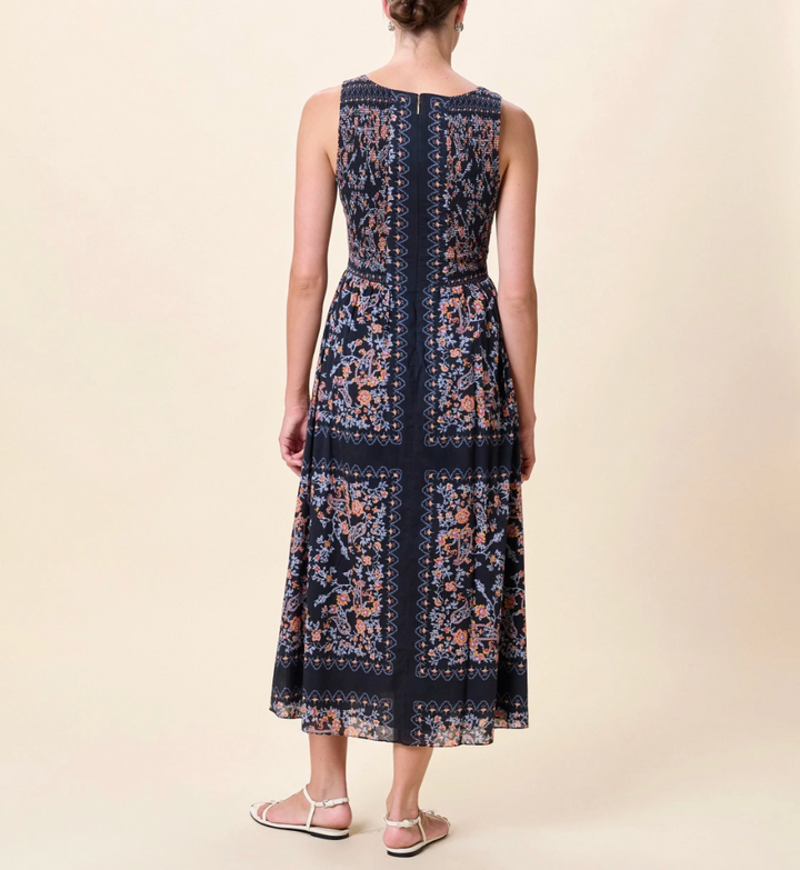 Constance Ankle Dress in Dark La Ramos