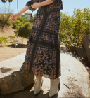 Marjorie Ankle Skirt in Dark La Ramos
