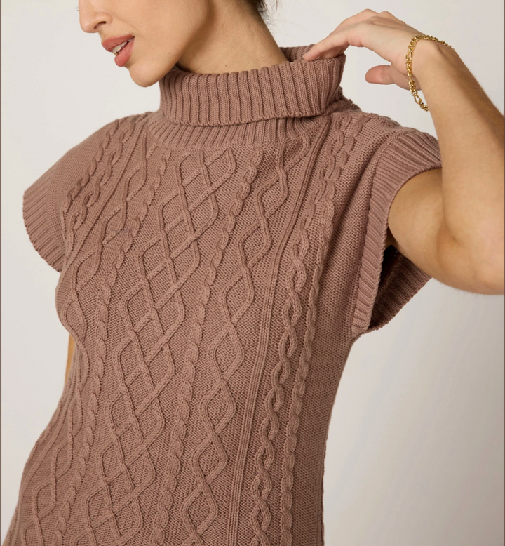 Shana Midi Dress in Woodrose