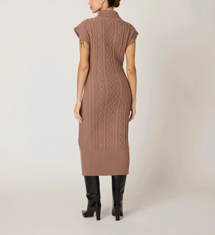 Shana Midi Dress in Woodrose