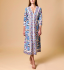 Blanche Midi Dress in Fluora Print