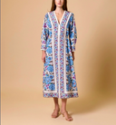 Blanche Midi Dress in Fluora Print