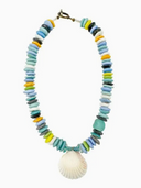 Tribal Shell Necklace | Mixed Azul
