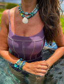 Tribal Shell Necklace | Mixed Azul