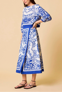 Lihua Midi Skirt in Altesse Print