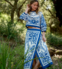 Lihua Midi Skirt in Altesse Print