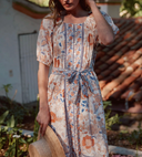 Kelsey Ankle Dress in Bellavista Print