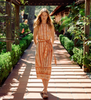 Catalan Midi Dress in Miramar Print