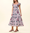 Anne Midi Dress in Carmella Print