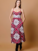 Annabelle Midi Dress in Virelle