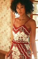 Annabelle Midi Dress in Virelle