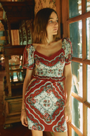 Harper Mini Dress in Virelle
