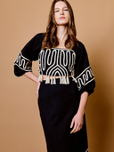Etta Top in Black Ivory