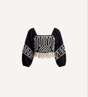 Etta Top in Black Ivory