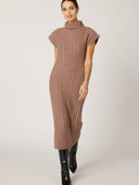 Shana Midi Dress in Woodrose