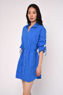 Shannon Mini Dress in Palace Blue