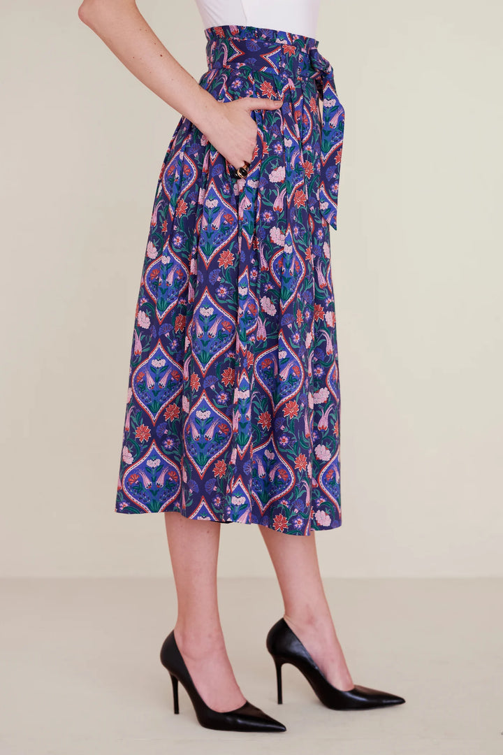 Tobias Skirt in Persian Tile Lapis