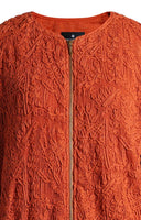 Emelia Embroidered Jacket in Red Earth