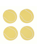 Tennis Ball Linen Cocktail Napkins