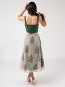 Tissue Silk Skirt in Green