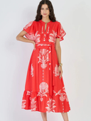 Leni Dress in Palm Springs Rouge