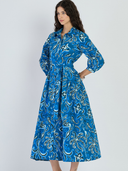 Brie Dress in Mermaid Navy