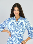 Brie Dress in Fontana Aqua