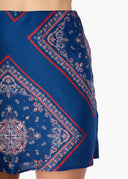 Aviva Mini Skirt in Mariner's Bandana