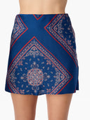 Aviva Mini Skirt in Mariner's Bandana