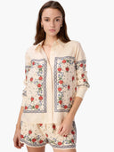 Rafella Silk Cotton Top in Heirloom Bandana