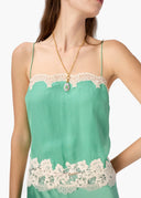 Maiya Silk Camisole in Meadow
