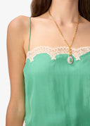 Maiya Silk Camisole in Meadow