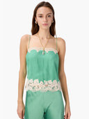 Maiya Silk Camisole in Meadow